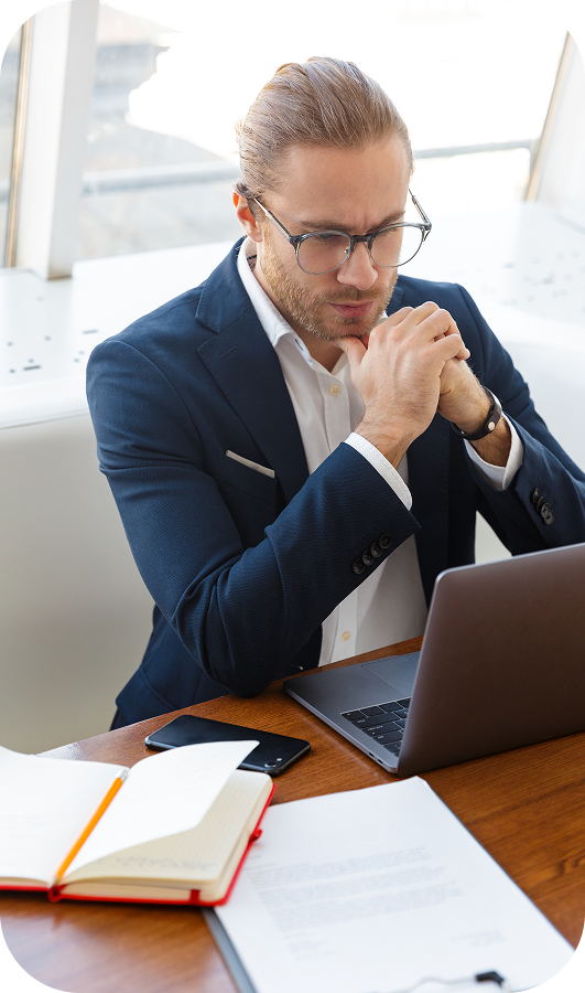 US business reviewing Zoho workflow