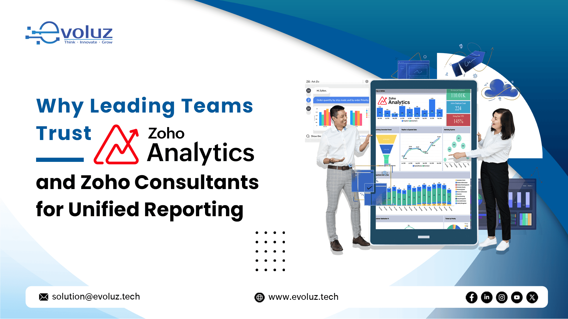 Why Leading Teams Trust Zoho Analytics and Zoho Consultants for Unified Reporting